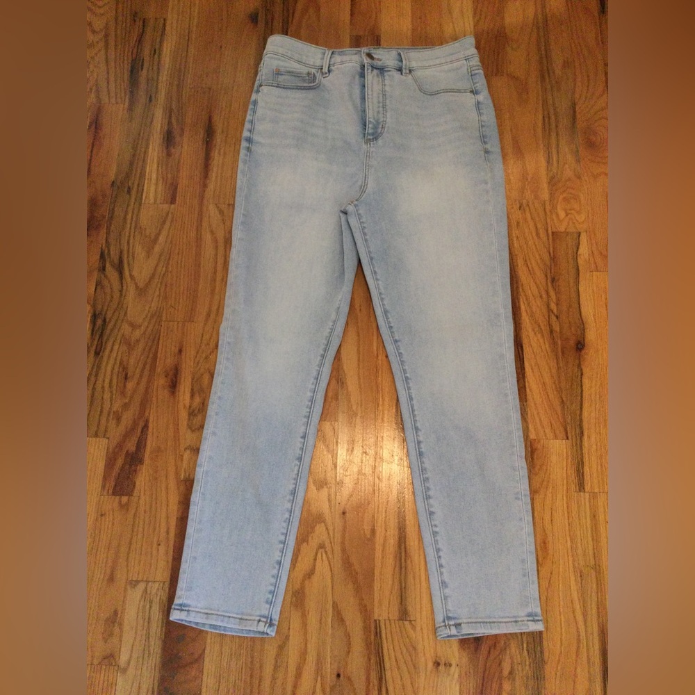Ann Taylor light blue skinny jeans